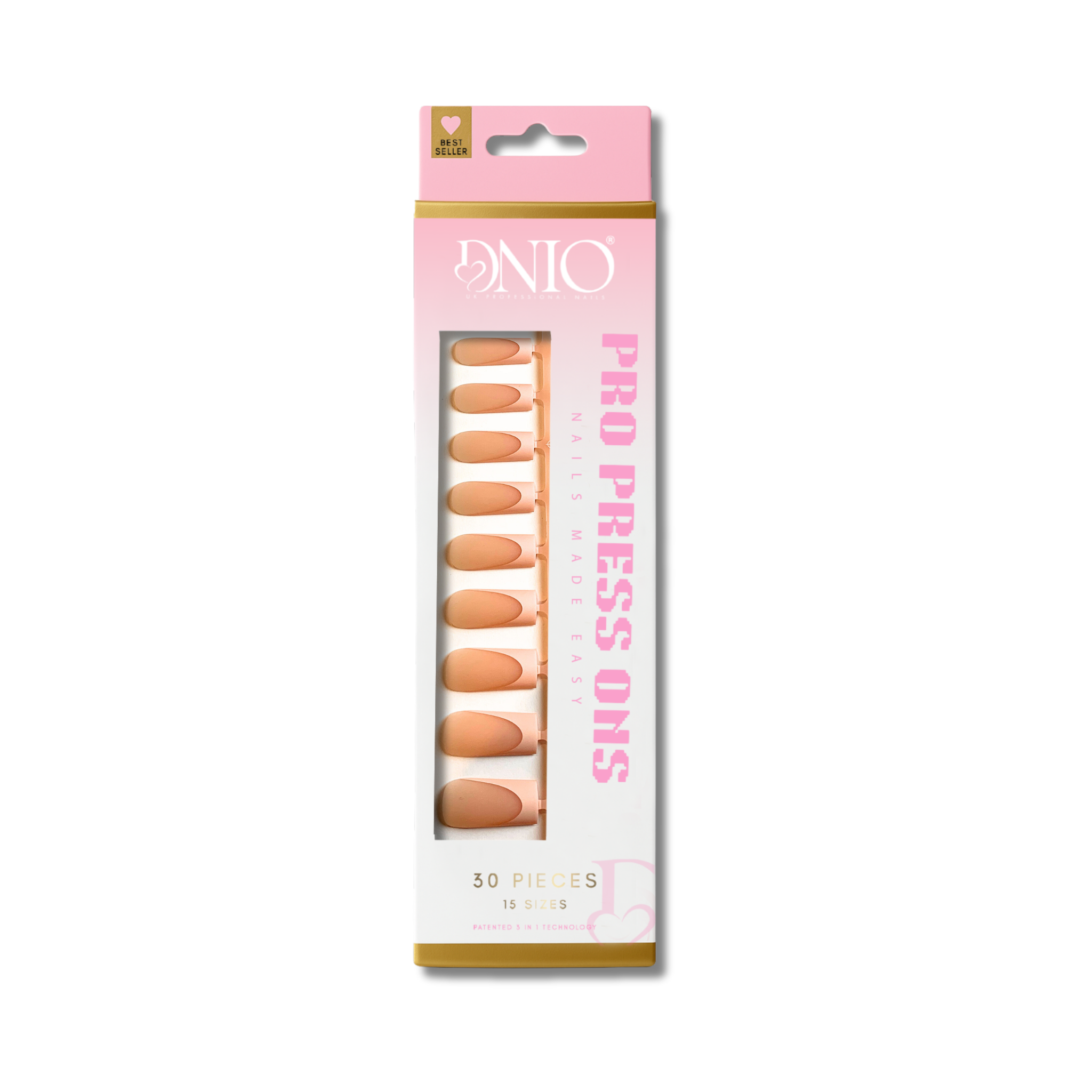 DNIO PRO PRESS ON NAILS - SOFT SAND