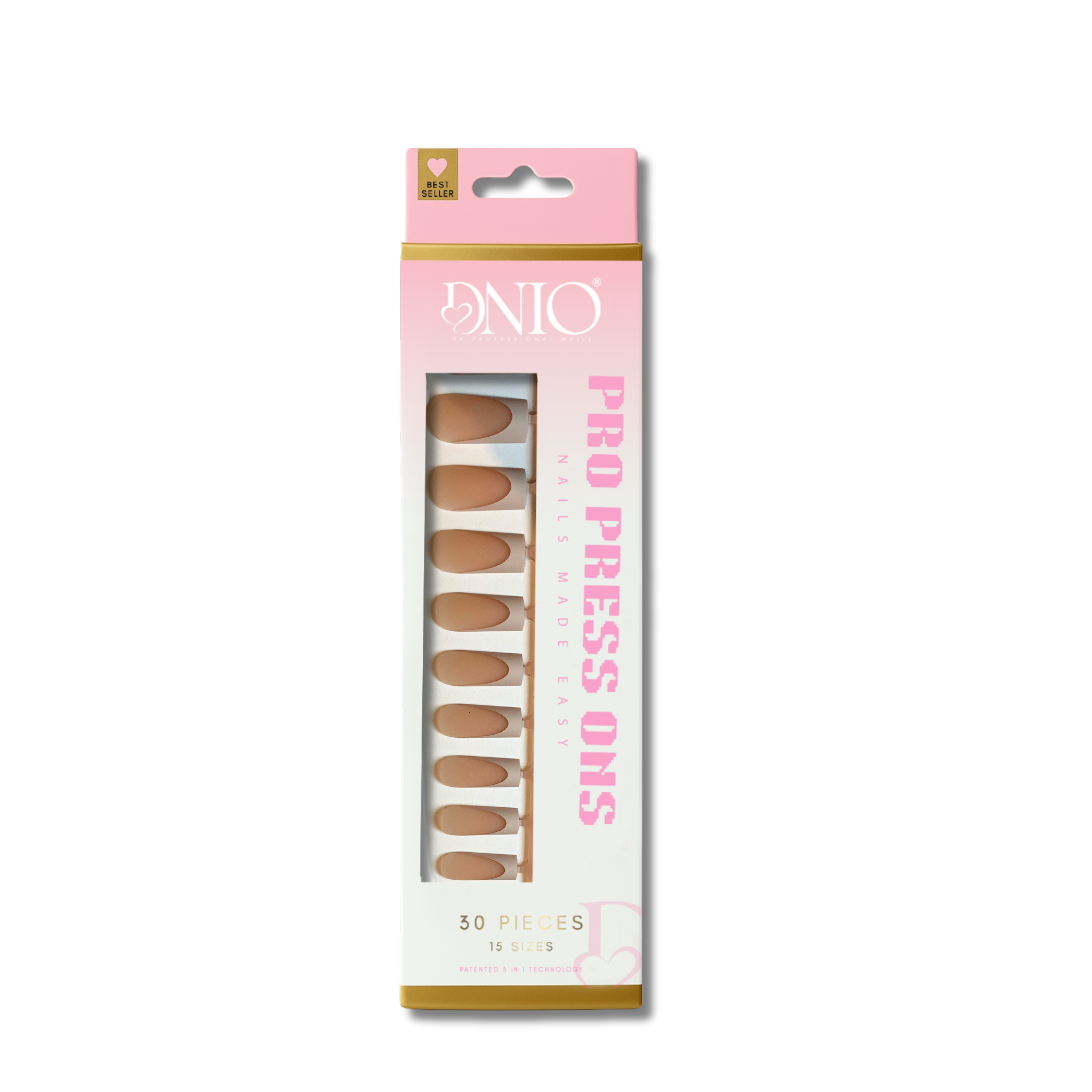 DNIO PRO PRESS ON NAILS - CLAY MUSE