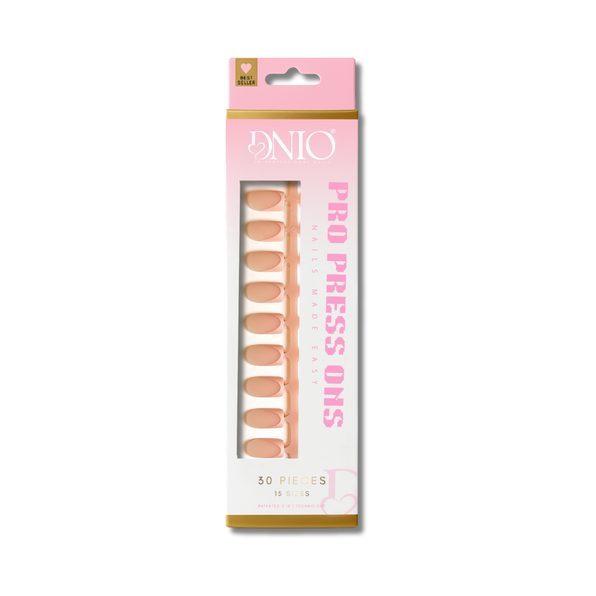 DNIO PRO PRESS ON NAILS - HAZELNUT