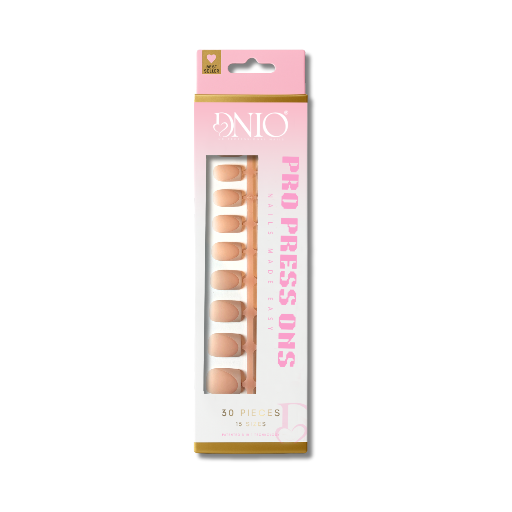 DNIO PRO PRESS ON NAILS - MOCHA MIST