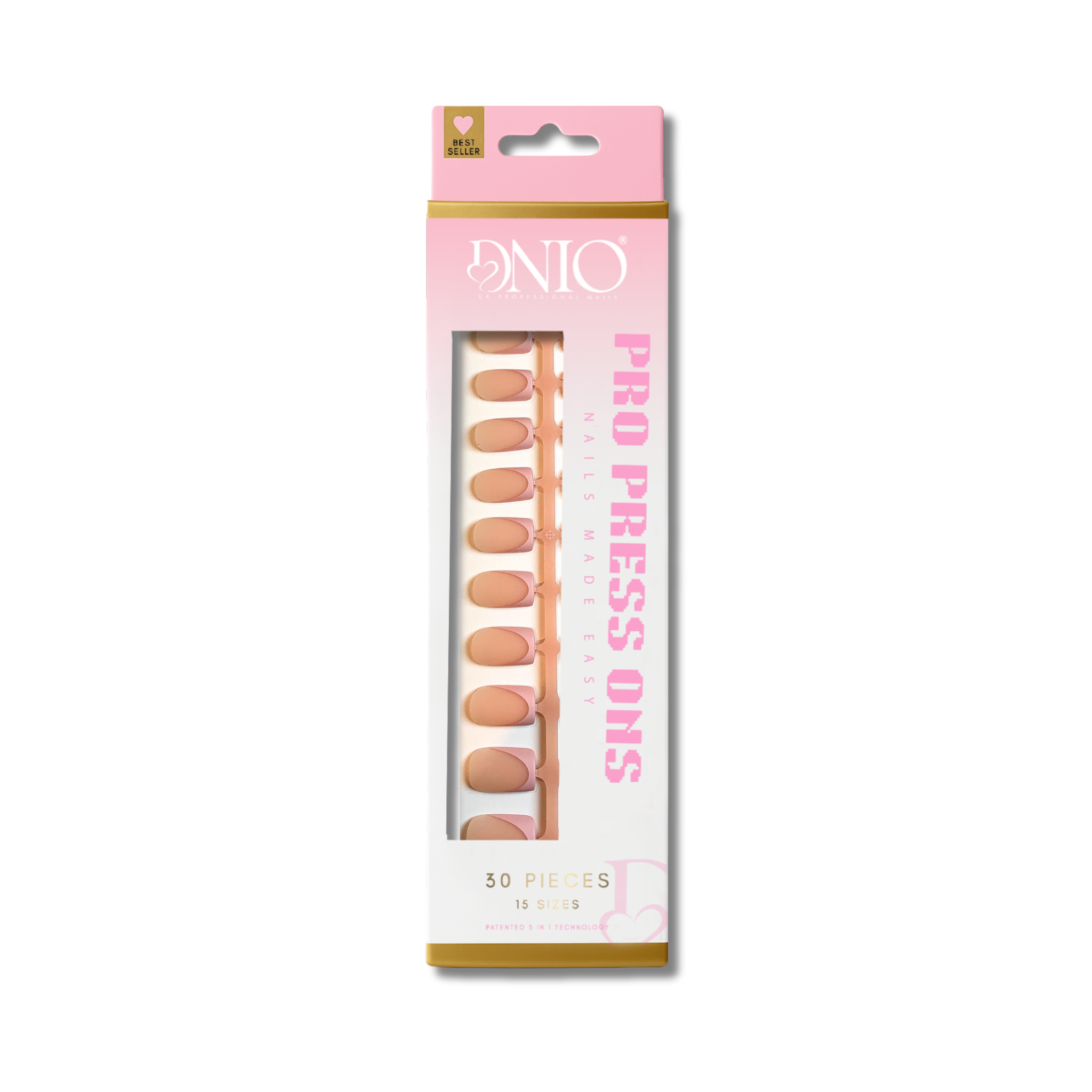 DNIO PRO PRESS ON NAILS - BUTTERMILK NUDE