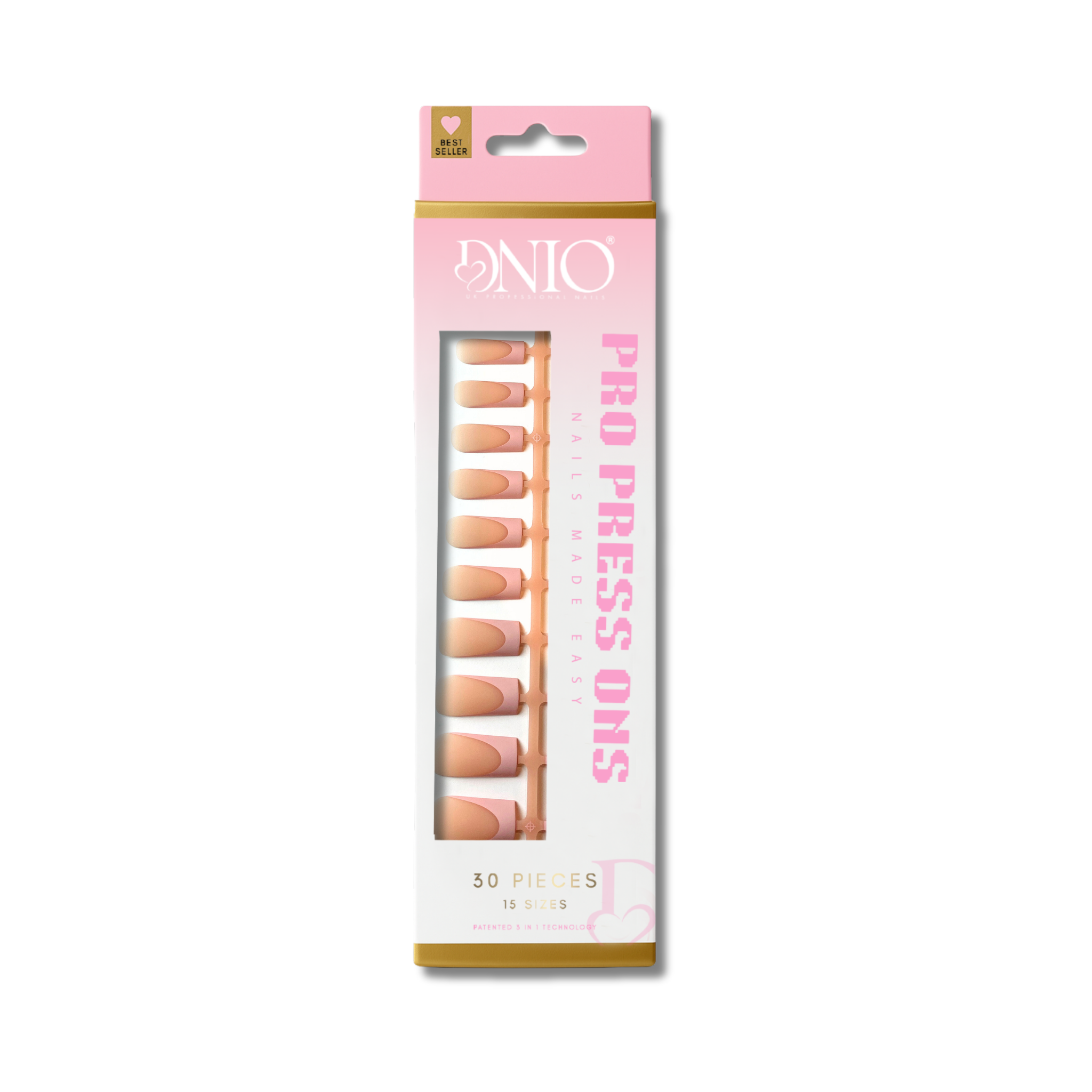 DNIO PRO PRESS ON NAILS - BALLET SLIPPER