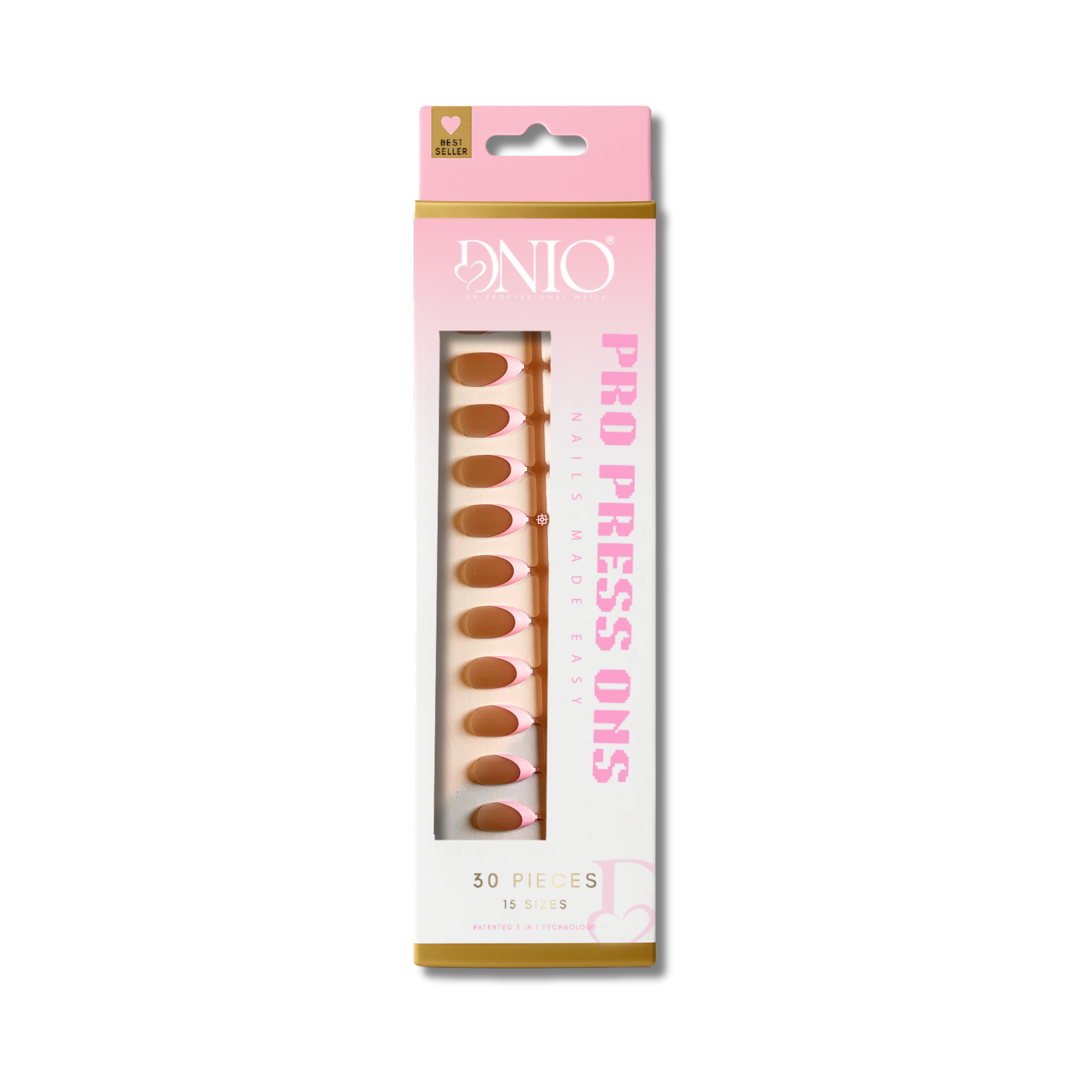 DNIO PRO PRESS ON NAILS - ROSE